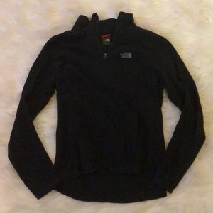 The North Face half zip black fleece size small